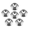 Ruifu Titanium Alloy Flanged Nuts M5 M6 6 Pack (M6,
