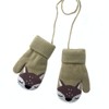 Warm Knitted Mittens for Toddlers Cute Cartoon Winter Gloves Full