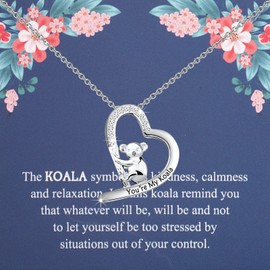 TGBJE The Koala Bear Necklace Koala Spirit Animal Inspirational Gift for Women Daughter Koala Charm Jewelry (Koala nl)
