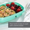 Rubbermaid 50-Piece Food Storage Containers Set with Lids, Teal Splash