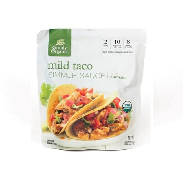 Simply Organic Mild Taco Simmer Sauce 227g