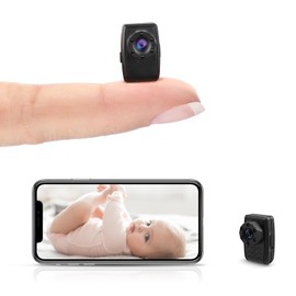 KANUIMA Mini Camera Wireless with 1080P Small Surveillance Cameras Back Clip Wearable Video Recorder with IR Night Vision Little Body Cam for Indoor Home Security (No Built-in Battery) (TN-3)