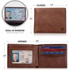 SERMAN BRANDS 2 ID Window Wallet for Men RFID Blocking