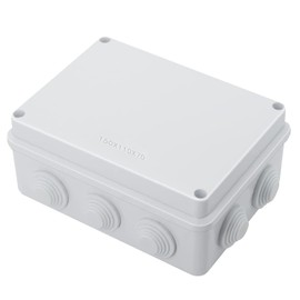 Wutusent ABS Plastic Dustproof Waterproof IP65 Junction Box Universal Electrical Project Enclosure (5.9" x 4.3" x 2.8", White)