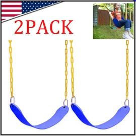 2PACK Heavy Duty Swing Seat Set Replacement Swing Blue for Kids Children Adult