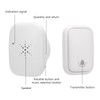Self Generated Wireless Doorbell Set 38 Ringtones 4 Level Adjustable