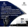 NIMEDA Nitrile Gloves M Black Pack of 100 Disposable Gloves