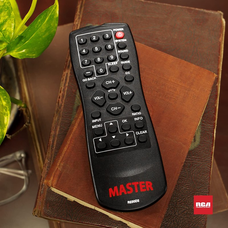 Master TV Remote for RCA + Continu.us Televisions - R230D2