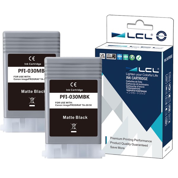 LCL Compatible Ink Cartridge PFI030 PFI-030 Matte Black Pigment Ink