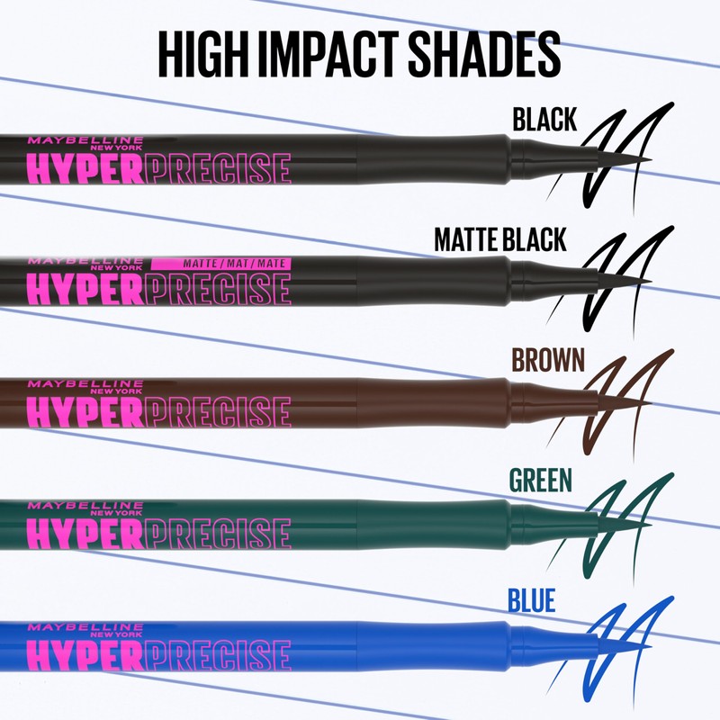 Maybelline New York Eyeliner, Hyper Precise Allday Liner, Smudge-proof and