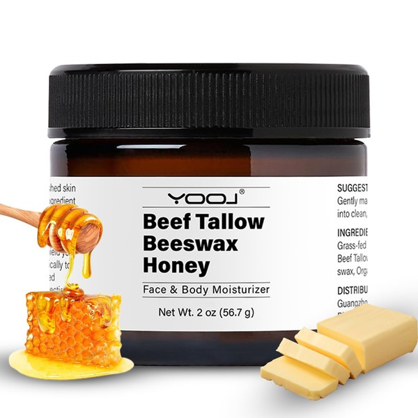 Beef Tallow and Honey Face Moisturizer for Face & Body