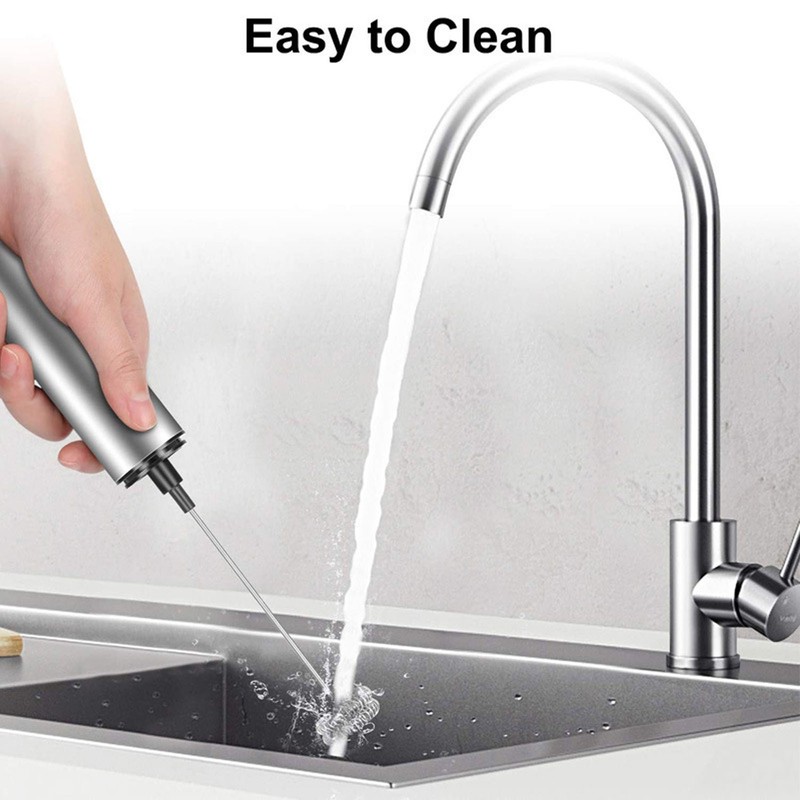 Electric Whisk Multifunctional USB Rechargeable Handheld Milk Frother Foam Maker