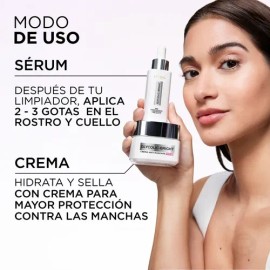 LOréal Paris Glycolic Bright Sérum de Rostro Anti Manchas, con Ácido Glicólico, Niacinamida y Melasyl, Reduce y Previene Todo Tipo de Manchas, 30 ml. 