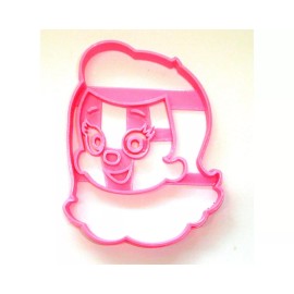 AJT PINK GUPPIE FACE MERPERSON CARTOON CHARACTER SPECIAL COOKIE CUTTER USA PR3547