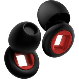 LOZIEMI Quiet Ear Plugs for Sleep, Noise Reduction – Super Soft, Reusable Hearing Protection in Flexible Silicone for Sleep, Concerts Noise Sensitivity - 8 Ear Tips in XS/S/M/L – 28dB