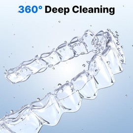 Ultrasonic Retainer Cleaner with UV Light - 2 Modes, 200ml, Quiet Operation