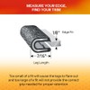 TRIM-LOK Edge Trim - Fits 1/8" Edge, 7/16” Leg Length,