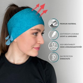 Eleven Sportswear HB Dolomiti Sports Headbands for Running, Cycling, Hiking, Fitness, Yoga, Crossfit, Cross Skiing and Outdoor Use (Screen Green)