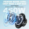 Herdio 8" 450W Marine Speakers - IP66 Waterproof Coaxial Audio,