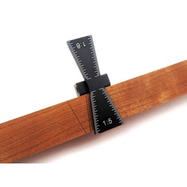 Taytools 465487 Dovetail Marking Jig Dovetail Marker Guide Anodized Aluminum for Stock up to 1"-1/16" Thick with 1:5 and 1:8 Slopes