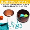 EdisonBrain Pine Wood with Lid Dustproof Yarn Bowl Knitting Bowl