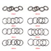SONONIA 5pcs Round Snap Open Hook Spring Ring Keychain Carabiner