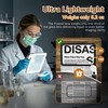 Magnifying Glass for Reading: 5X10X Rechargeable Large Light Book Magnifier