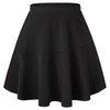 Kate Kasin Black Skirt for Women High Waisted Pleated Mini