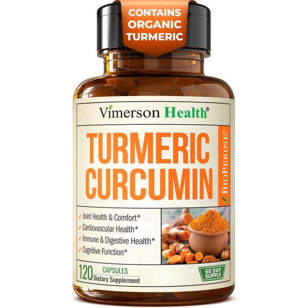Turmeric Curcumin Supplement with Black Pepper Extract - High Potency