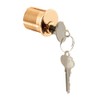 Prime-Line E 2562 Mortise Cylinder, 1-1/4 In., Solid Polished Brass,