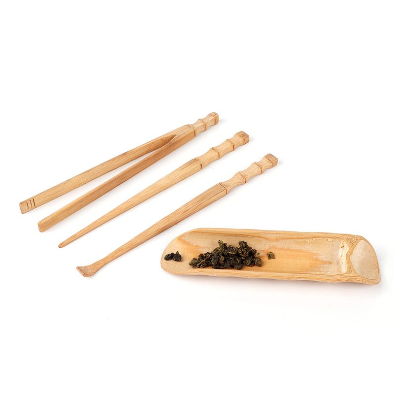 4 Pieces Teaspoons Chinese Classic Tea Set Tool Tea Ceremony