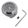TOTMOX 2pcs 7/8 Inch Motorcycle Handlebar Clock and Thermometer Universal