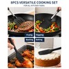 8 Pcs Silicone Spatula Set, Food Grade Kitchen Utensils Solid