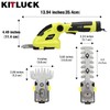 KITLUCK 8V Cordless 2-in-1 Grass Shear & Hedge Trimmer,Handheld Electric