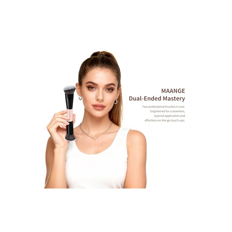 MAANGE Brochas para Maquillaje de Doble Punta 6PCS Set de