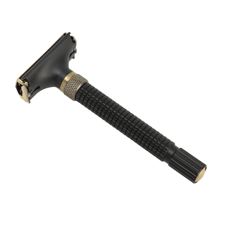 Double Edge Safety Trimmer Reusable Slip Resistant Metal Men Safety