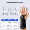 FREETOO Wrist Support S-shaped support for Arthritis, Adjustable Day Night