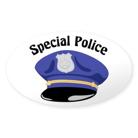 CafePress Special Police Sticker Oval Car Bumper Sticker(10-Pack)
