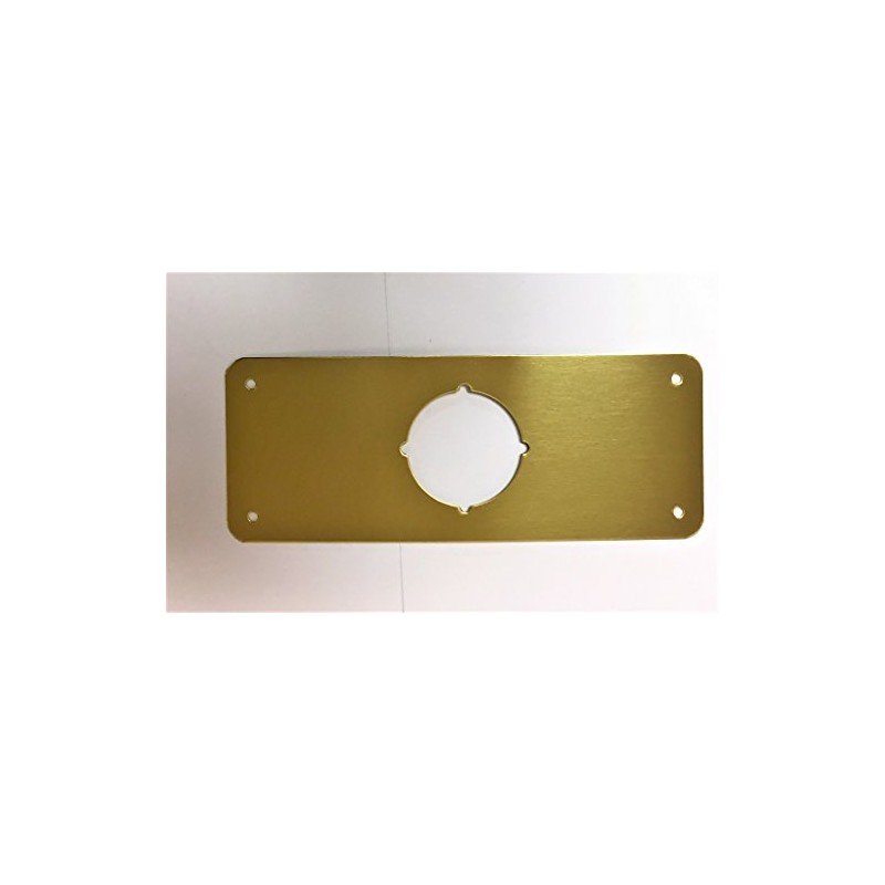 Don-Jo RP-13509-605 Remodeler Plate 3-1/2" X 9" Polished Brass