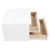 2 Drawers Wooden Desktop Storage Box with Lockable Drawers, Wooden