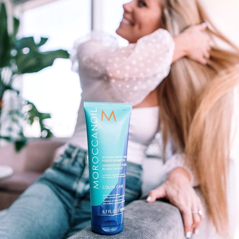 Moroccanoil Shampoo Matizador Violeta Moroccanoil Rubios Perfectos 200ml