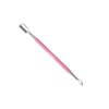 Professional Dual-Ended Cuticle Pusher & Scraper, Stainless Steel, Spear-Shaped Tip,
