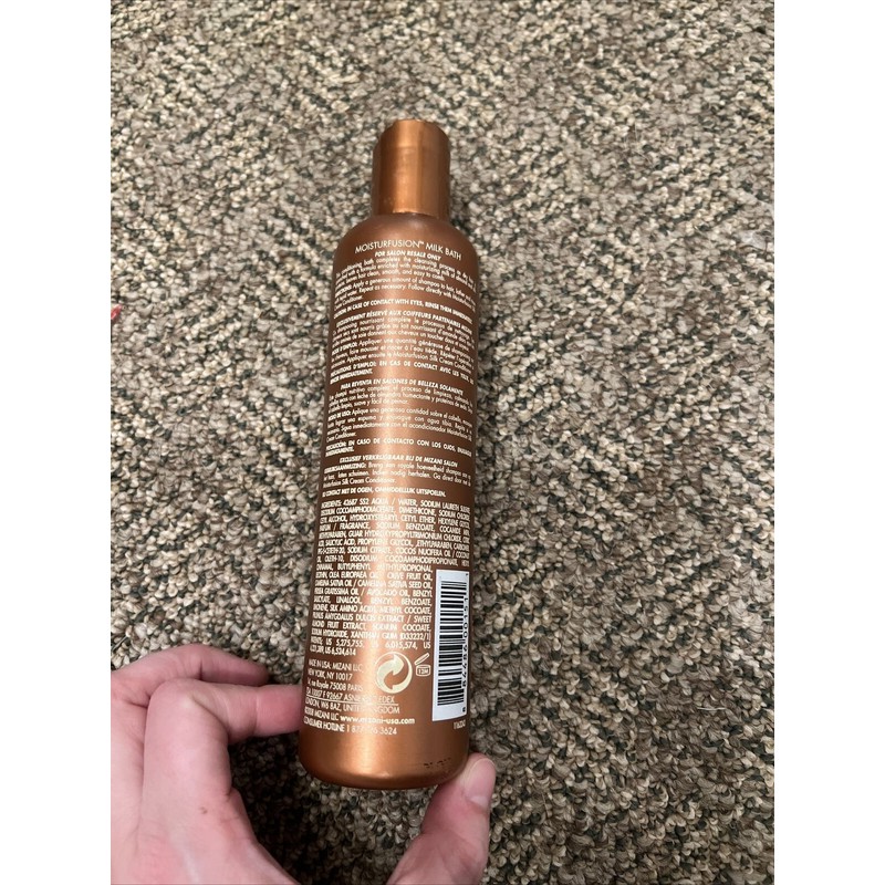Mizani Moisturfusion Milk Bath 8.5oz Gentle Lather Rinse Not Sealed