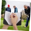 NOLITOY 1pc Portable Golf Scorecard Holder Pu Leather Protector Simple