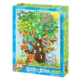 Springbok's 36 Piece Children's Jigsaw Puzzle Counting Tree - Made in USA