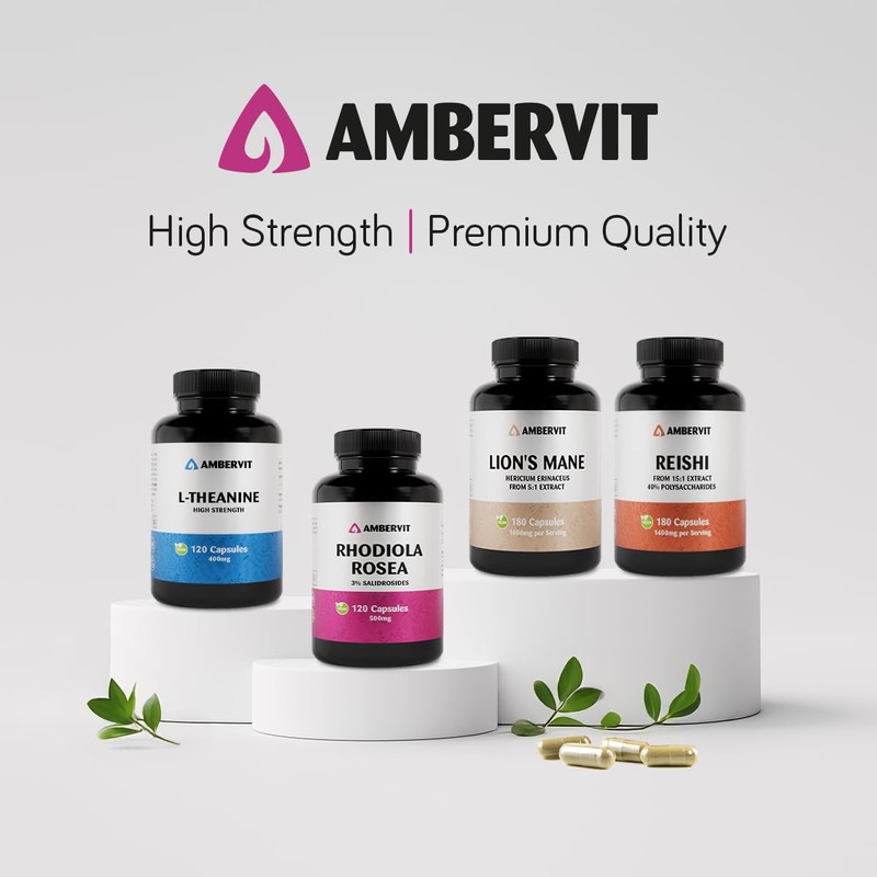 Ambervit Rhodiola Rosea Capsules High Strength 500mg - 120 Capsules