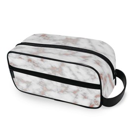 Marble Pattern Toiletry Bag Multifunction Cosmetic Bag Portable Makeup Pouch Waterproof Travel Hanging Organizer Bag for Women Men Girls