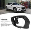 Side Mirror Cover Frame Black Decorative Door Side Wing Rearview