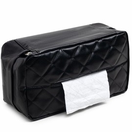 ARESACHI 車 ティッシュケース 車用ティッシュケース ティッシュホルダー 後部座席 (ブラック)