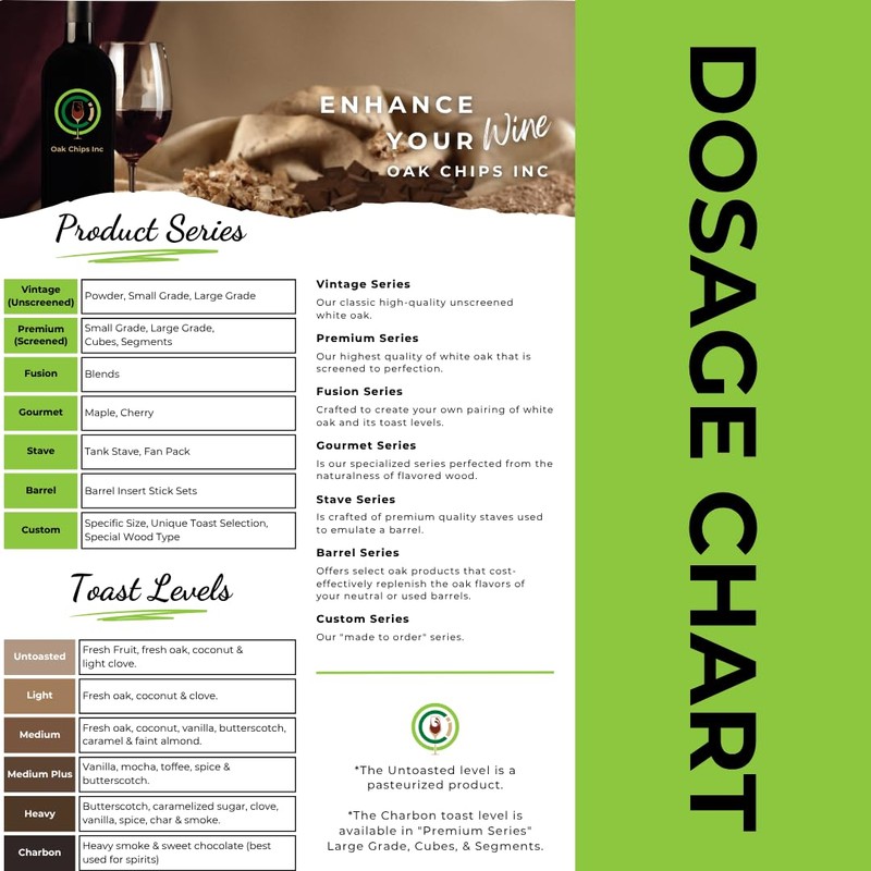 Oak Chips Inc. American Oak Chips Large Grade (Screened) for